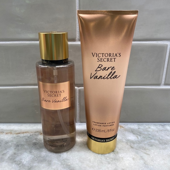 Victoria's Secret Other - NEW Victoria's Secret Fragrance Lotion & Mist Set Bare Vanilla